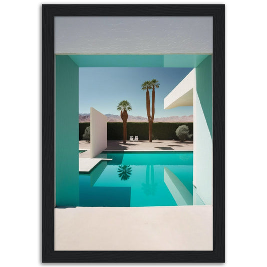 Window to the Palm Verse - Museum-Quality Matte Paper Wooden Framed Poster